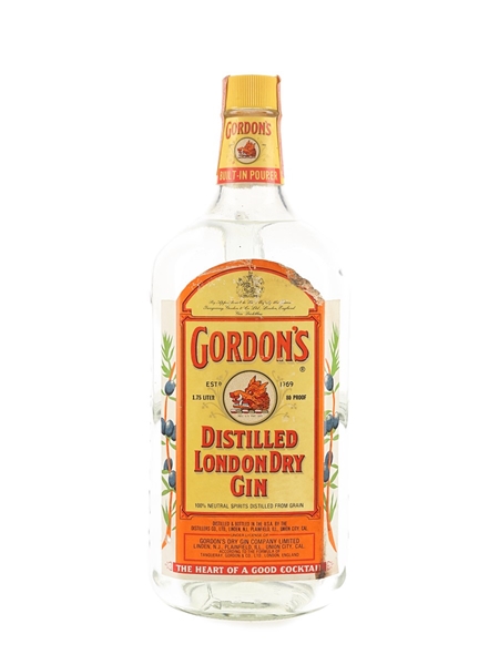 Gordon's Dry Gin Bottled 1980s - United States - Large Format 175cl / 40%