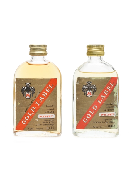 Mathes Gold Label  2 x 5cl