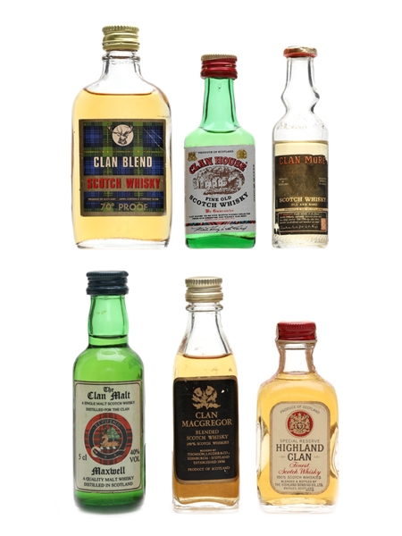 Clan Blends & Malts  6 x 5cl