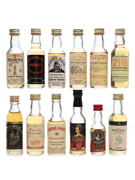 Assorted Blended Scotch Whisky  12 x 5cl