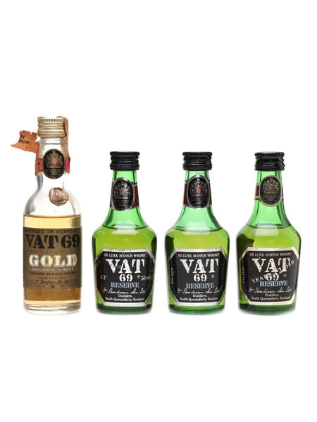 Vat 69 Reserve & Gold  4 x 5cl