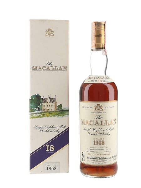 Macallan 1968 18 Year Old Bottled 1980s - Giovinetti 75cl / 43%