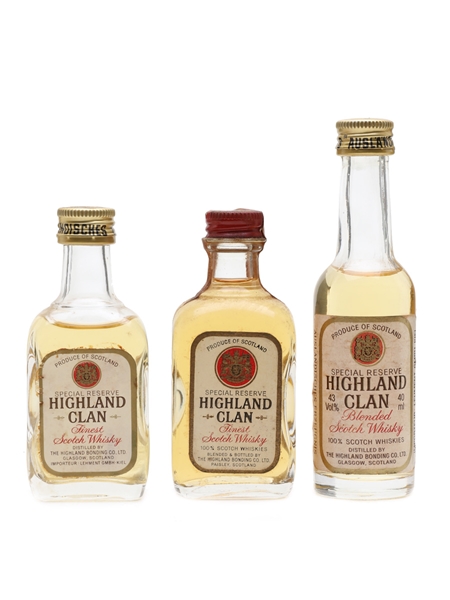 Highland Clan  3 x 4-5cl