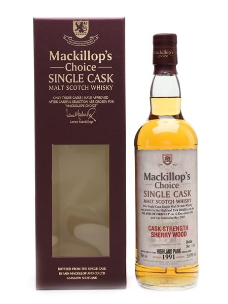 Highland Park 1991 Mackillop's Choice Bottled 2007 70cl / 53.9%