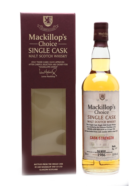 Dalmore 1986 Mackillop's Choice Bottled 2010 70cl / 55.9%