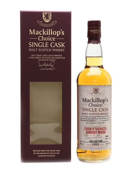 Highland Park 1991 Mackillop's Choice Bottled 2007 70cl / 53.9%