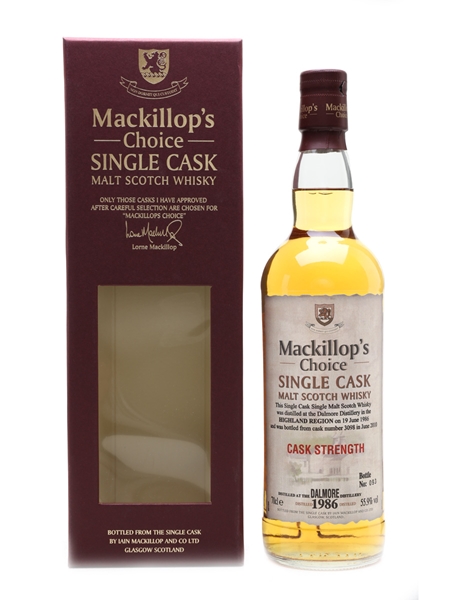 Dalmore 1986 Mackillop's Choice Bottled 2010 70cl / 55.9%