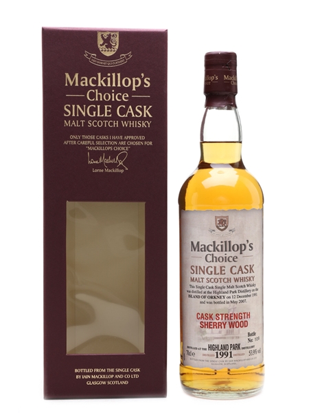 Highland Park 1991 Mackillop's Choice Bottled 2007 70cl / 53.9%