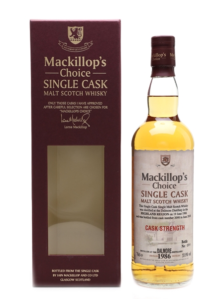 Dalmore 1986 Mackillop's Choice Bottled 2010 70cl / 55.9%