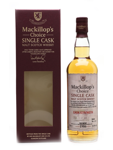 Dalmore 1986 Mackillop's Choice Bottled 2010 70cl / 55.9%