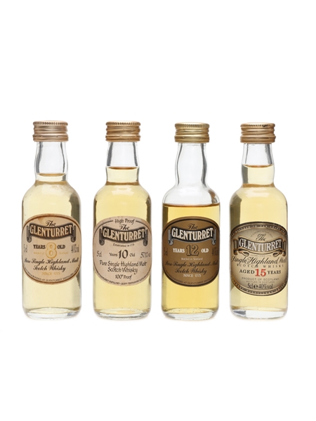 Glenturret 8, 10, 12 & 15 Year Old  4 x 5cl