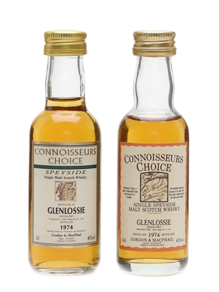 Glenlossie 1974 Connoisseurs Choice Bottled 1990s&2000s - Gordon & MacPhail 2 x 5cl / 40%