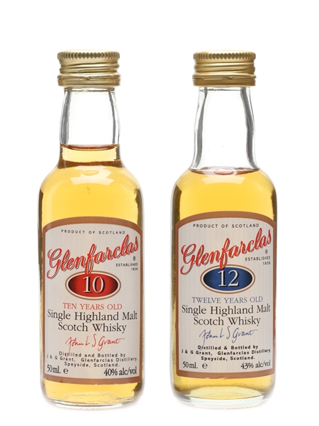 Glenfarclas 10 & 12 Year Old  2 x 5cl