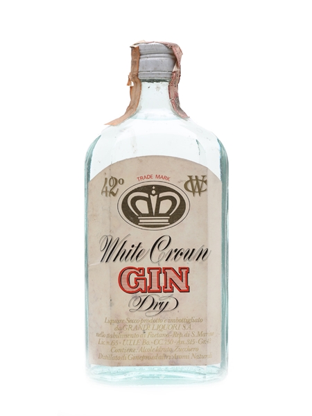 White Crown Dry Gin Bottled 1970s 75cl / 42%