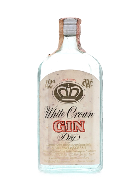 White Crown Dry Gin Bottled 1970s 75cl / 42%