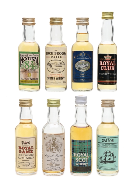 Assorted Blended Scotch Whisky  8 x 5cl