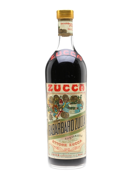 Zucca Elixir Rabarbaro Bitters Bottled 1950s 100cl / 16%