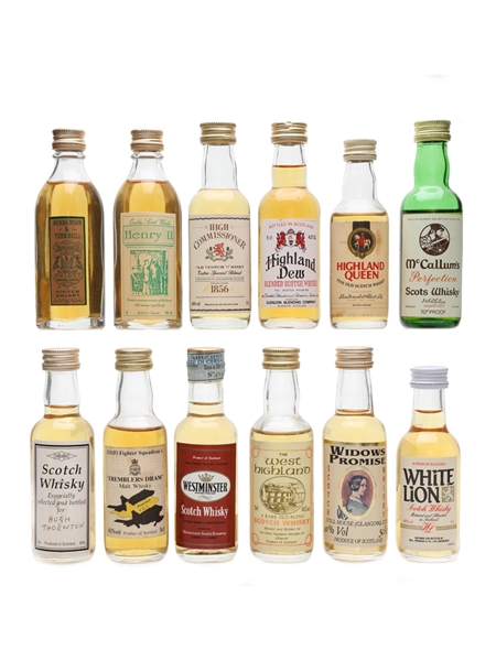 Assorted Blended Scotch Whisky  12 x 5cl