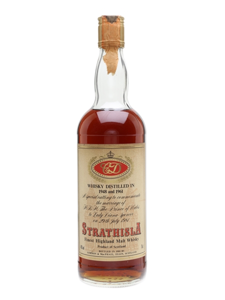 Strathisla 1948 & 1961 Royal Wedding Bottled 1981 - Gordon & MacPhail 75cl / 40%