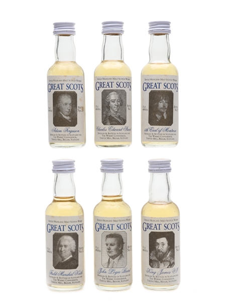 Whisky Connoisseur Great Scots  6 x 5cl