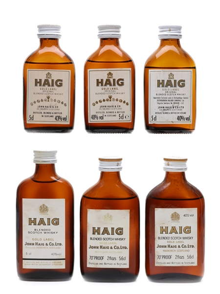 Haig Gold Label  6 x 5cl