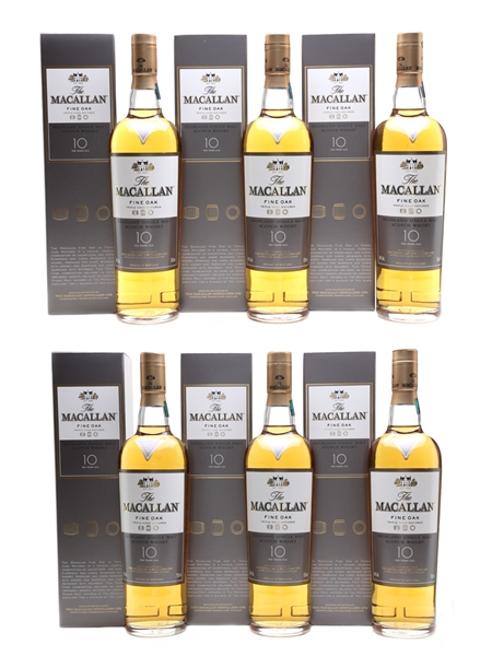 Macallan 10 Year Old Fine Oak  6 x 70cl / 40%