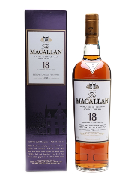 Macallan 1995 And Earlier 18 Year Old 70cl / 43%