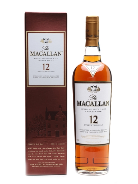 Macallan 12 Year Old Sherry Oak 70cl / 40%