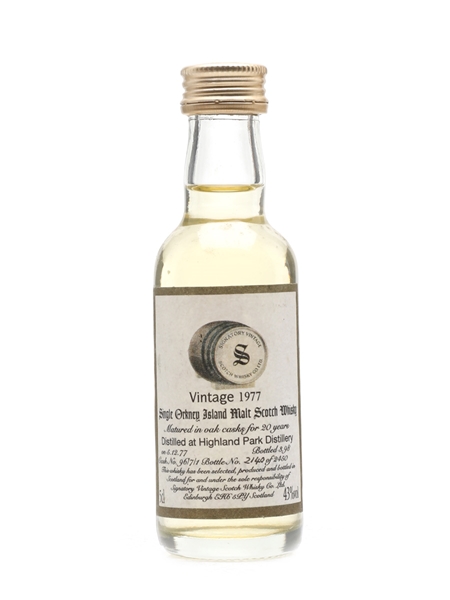 Highland Park 1977 20 Year Old Signatory 5cl / 43%