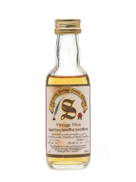 Highland Park 1966 22 Year Old Signatory 5cl / 52%