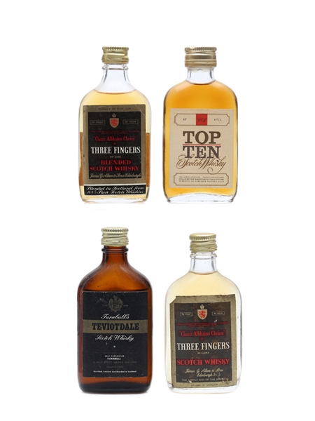 4 x Blended Scotch Whisky Miniatures 