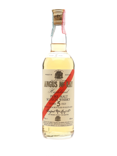 Angus McKay 5 Year Old Burn Stewart 70cl / 40%