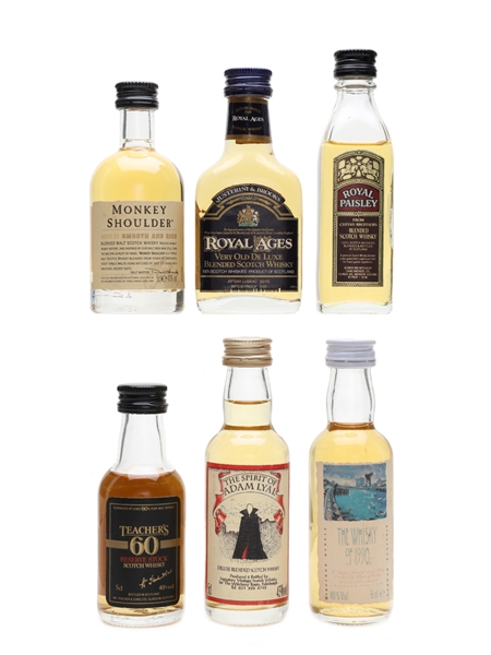 Assorted Blended Scotch Whisky  6 x 5cl