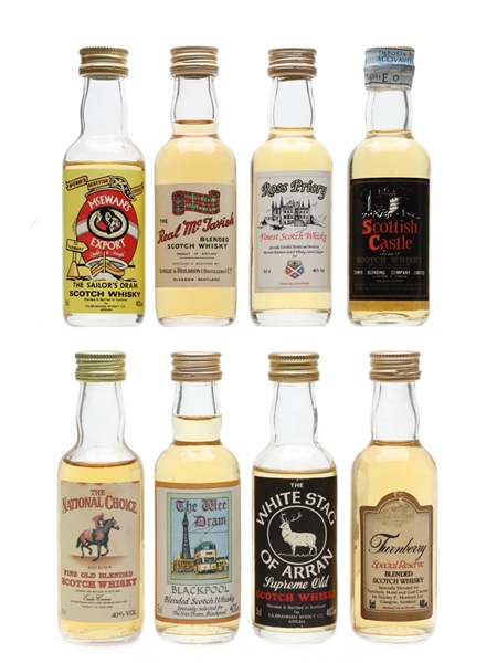 Assorted Blended Scotch Whisky  8 x 5cl