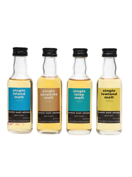 Oddbins Vintage Singe Malts  4 x 5cl