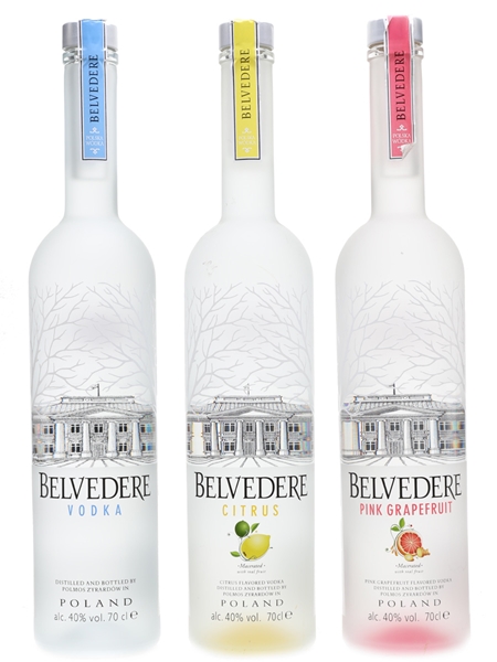 Belvedere Vodka  3 x 70cl / 40%