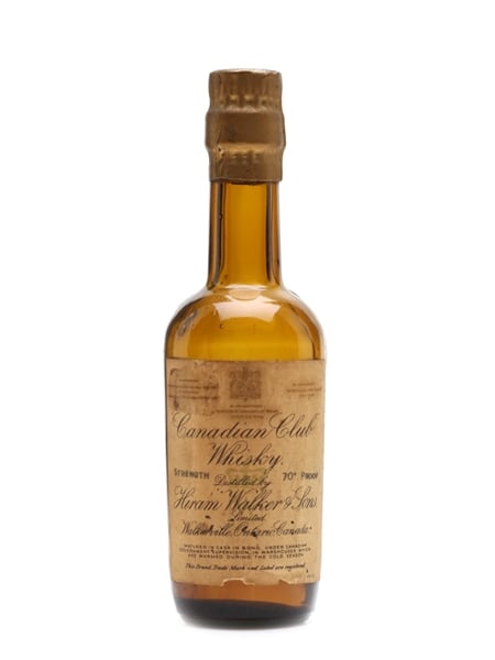 Hiram Walker Canadian Club Bottled 1930s-1940s 5cl / 40%