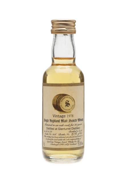 Glenturret 1978 20 Year Old Signatory 5cl / 53.8%