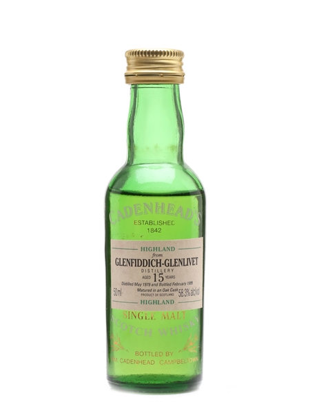 Glenfiddich Glenlivet 1979 15 Year Old Cadenhead's 5cl / 58.3%