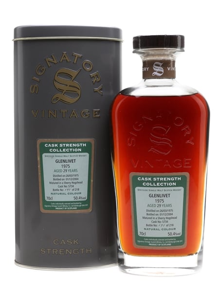 Glenlivet 1975 29 Year Old Bottled 2004 - Signatory Vintage 70cl / 50.4%