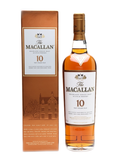 Macallan 10 Year Old Sherry Oak 70cl / 40%