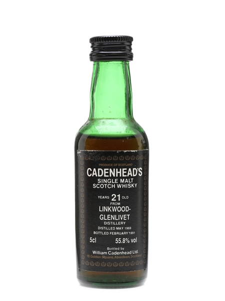 Linkwood-Glenlivet 1969 21 Year Old Cadenhead's 5cl / 55.8%