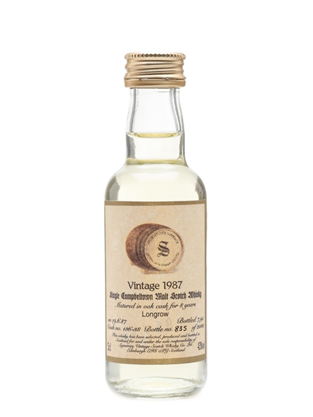 Longrow 1987 8 Year Old Signatory 5cl / 43%