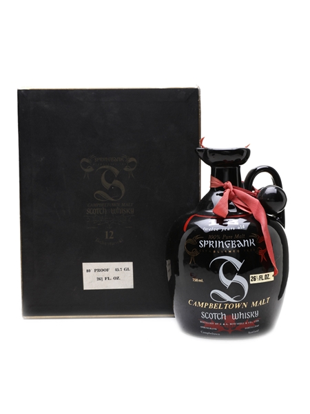 Springbank 12 Year Old Bottled 1970s - Ceramic Jug 75cl / 45.7%