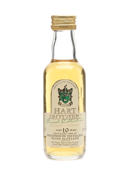 Miltonduff 1989 10 Year Old Bottled 2000 - Hart Brothers 5cl / 43%