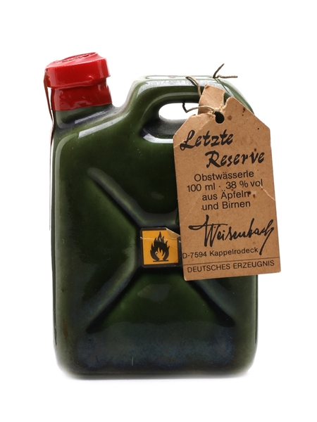 Weisenbach Letzte Reserve Schnapps Jerrycan Ceramic 10cl / 38%