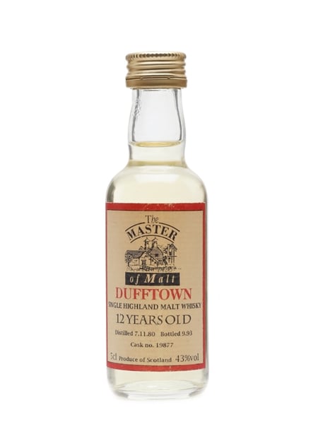 Dufftown 1980 12 Year Old Master Of Malt 5cl / 43%