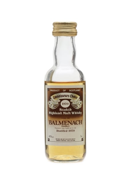 Balmenach 1970 Connoisseurs Choice Bottled 1980s - Gordon & MacPhail 5cl / 40%