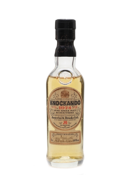 Knockando 1974 Bottled 1987 Justerini & Brooks 5cl / 40%