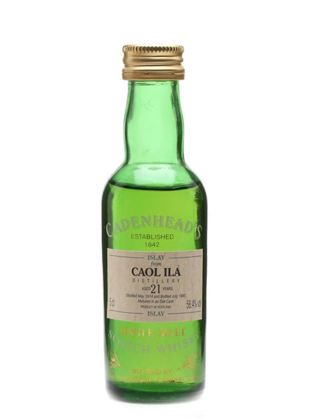 Caol Ila 1974 21 Year Old Cadenhead's 5cl / 58.4%